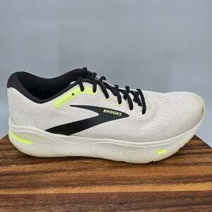 Brooks Ghost Max Shoes Mens 12 D Gray Black Green Running Athletic Sneakers